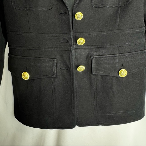 Derek Lam Black Blazer with Gold Button Accents - Picture 4 of 9